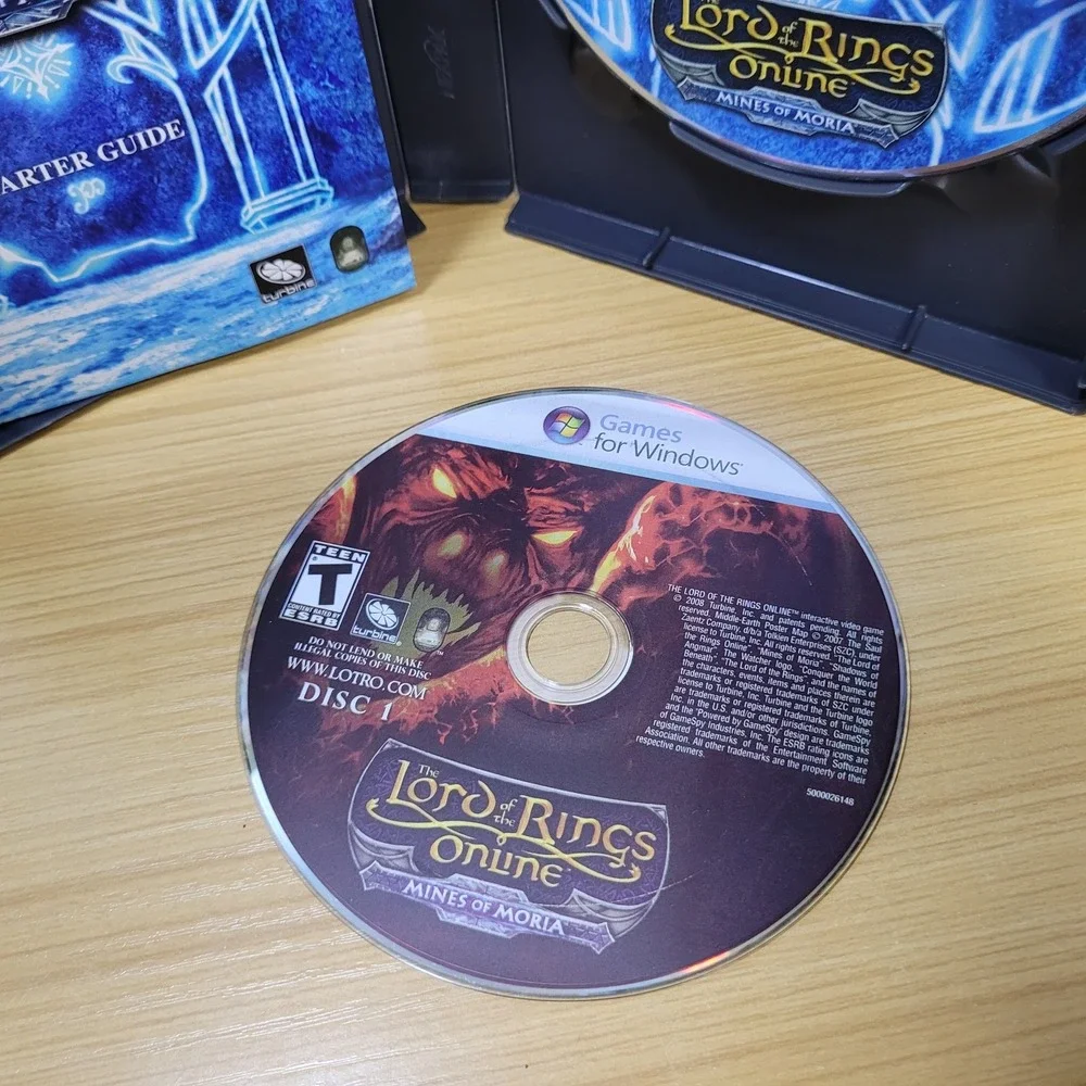 Lord of Rings Online PC DVD Complete Edition Mines of Moria Shadows Angmar, 2008